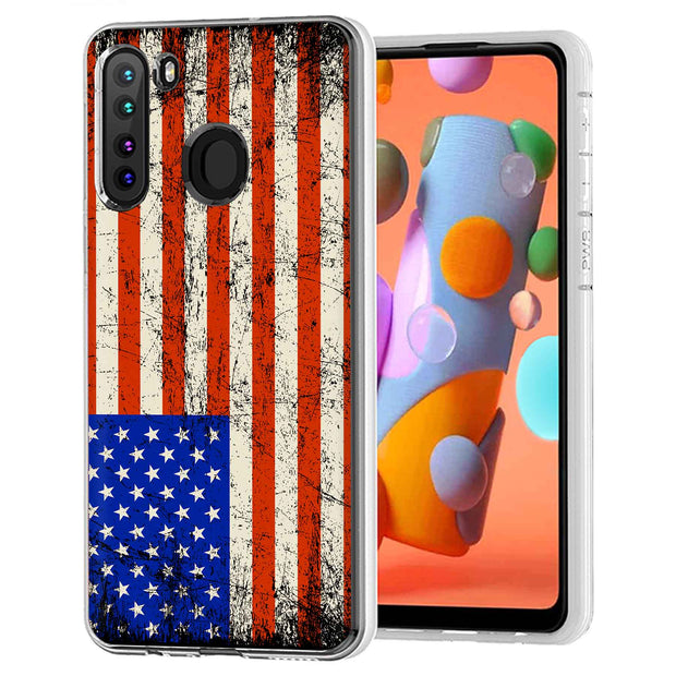 America Flag  Print Slim Cover For Samsung Galaxy A (A42, A35, A25, A15, A11, A03S), Print in USA