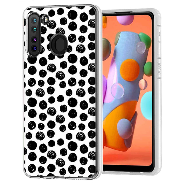 Polka Dot 8 Print Slim Cover For Samsung Galaxy A (A42, A35, A25, A15, A11, A03S), Print in USA