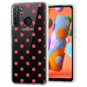 Dots Clear Print Slim Cover For Samsung Galaxy A (A42, A35, A25, A15, A11, A03S), Print in USA