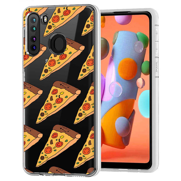 Pizza Print Slim Cover For Samsung Galaxy A (A42, A35, A25, A15, A11, A03S), Print in USA