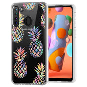 Pineapple Print Slim Cover For Samsung Galaxy A (A42, A35, A25, A15, A11, A03S), Print in USA