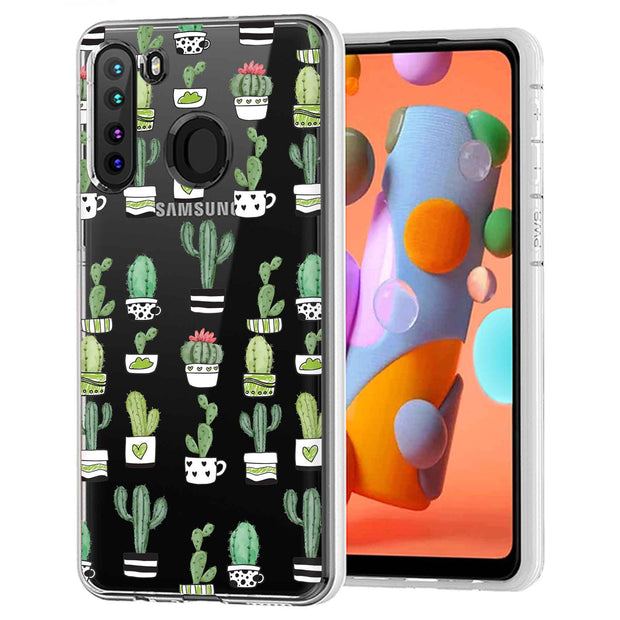 Cute Cactus  Print Slim Cover For Samsung Galaxy A (A42, A35, A25, A15, A11, A03S), Print in USA