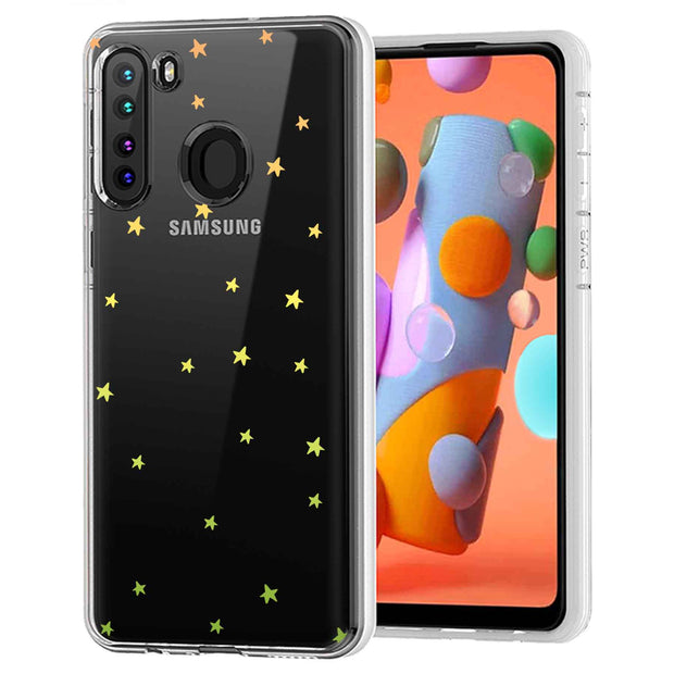 Star RainBow Print Slim Cover For Samsung Galaxy A (A42, A35, A25, A15, A11, A03S), Print in USA