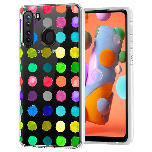 Polka Dot 15 Print Slim Cover For Samsung Galaxy A (A42, A35, A25, A15, A11, A03S), Print in USA