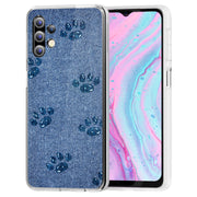 Paw Footprints Print Slim Cover For Samsung Galaxy A (A42, A35, A25, A15, A11, A03S), Print in USA