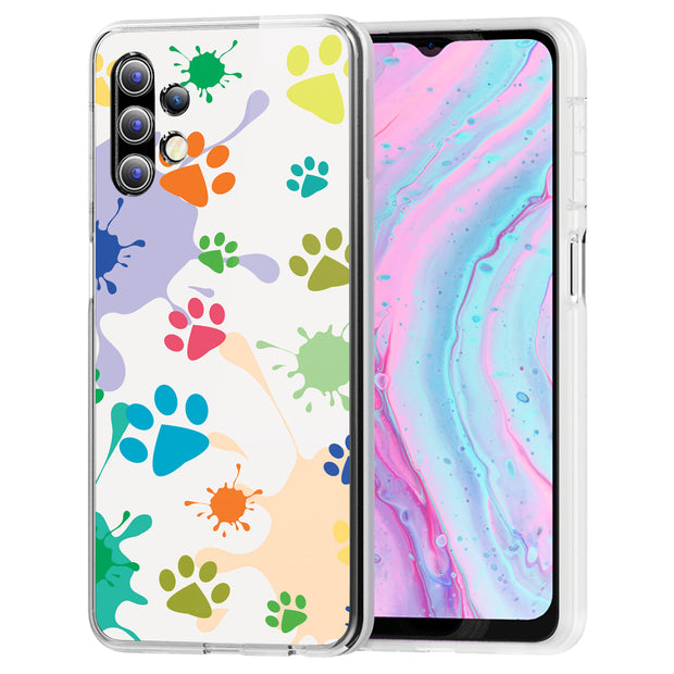 Paw Color  Print Slim Cover For Samsung Galaxy A (A42, A35, A25, A15, A11, A03S), Print in USA