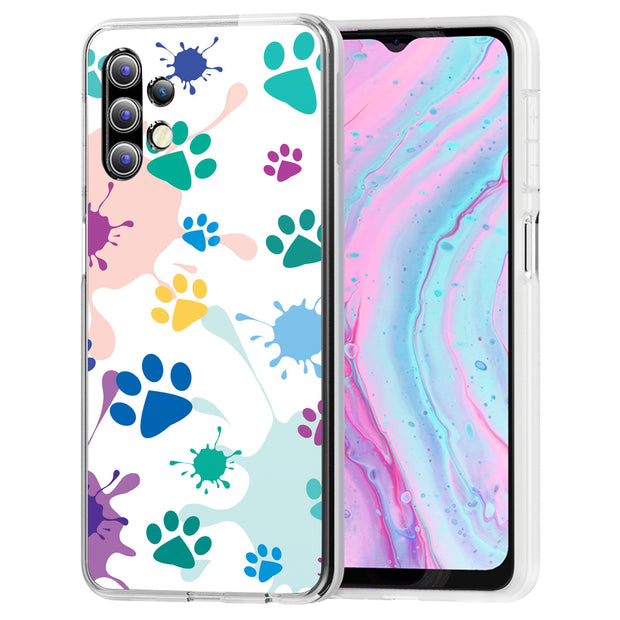 Paw Color 2 Print Slim Cover For Samsung Galaxy A (A42, A35, A25, A15, A11, A03S), Print in USA