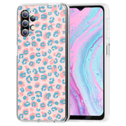 Pink Leopard Print Slim Cover For Samsung Galaxy A (A42, A35, A25, A15, A11, A03S), Print in USA