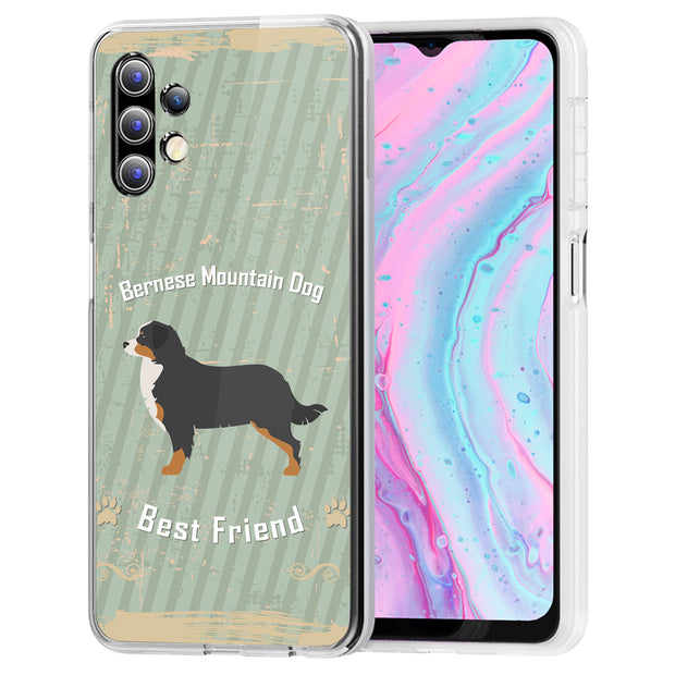 Bernese Dog Print Slim Cover For Samsung Galaxy A (A42, A35, A25, A15, A11, A03S), Print in USA