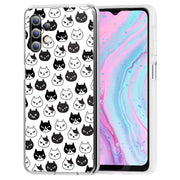 Cute Kitten Print Slim Cover For Samsung Galaxy A (A42, A35, A25, A15, A11, A03S), Print in USA