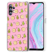 Pink Avocado Print Slim Cover For Samsung Galaxy A (A42, A35, A25, A15, A11, A03S), Print in USA