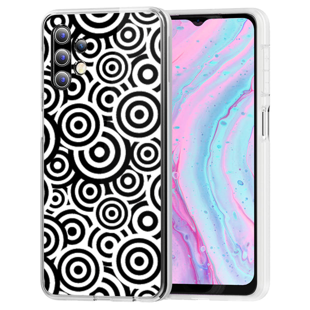 Circles Print Slim Cover For Samsung Galaxy A (A42, A35, A25, A15, A11, A03S), Print in USA