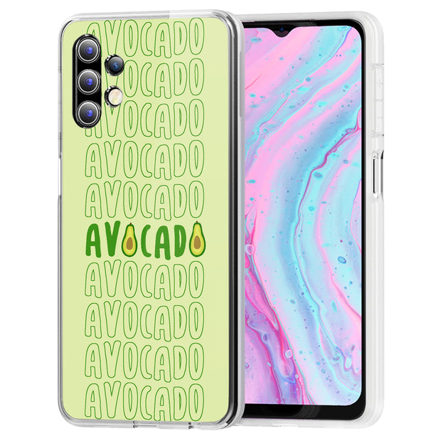 Avocado Text  Print Slim Cover For Samsung Galaxy A (A42, A35, A25, A15, A11, A03S), Print in USA