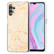 Yellow Marble Print Slim Cover For Samsung Galaxy A (A42, A35, A25, A15, A11, A03S), Print in USA