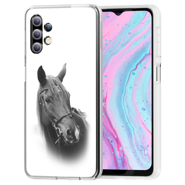 Animal Horse Print Slim Cover For Samsung Galaxy A (A42, A35, A25, A15, A11, A03S), Print in USA