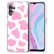 Cow Shape Pink Print Slim Cover For Samsung Galaxy A (A42, A35, A25, A15, A11, A03S), Print in USA