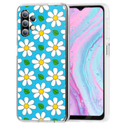 Daisy Pattern Print Slim Cover For Samsung Galaxy A (A42, A35, A25, A15, A11, A03S), Print in USA