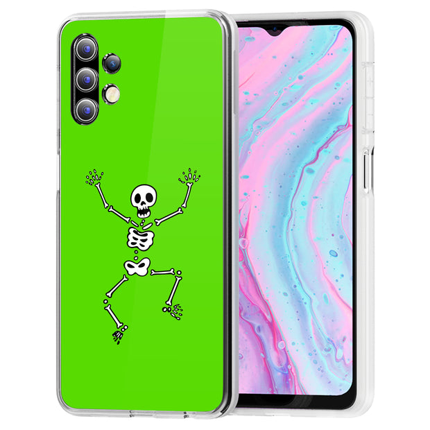 Skeleton Dance Print Slim Cover For Samsung Galaxy A (A42, A35, A25, A15, A11, A03S), Print in USA