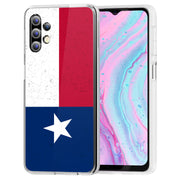 Texas Flag Print Slim Cover For Samsung Galaxy A (A42, A35, A25, A15, A11, A03S), Print in USA