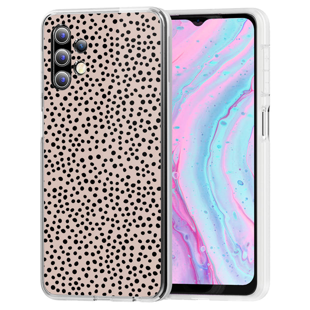 Polka Dots Brn Print Slim Cover For Samsung Galaxy A (A42, A35, A25, A15, A11, A03S), Print in USA