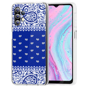 Paisley Blue Print Slim Cover For Samsung Galaxy A (A42, A35, A25, A15, A11, A03S), Print in USA