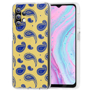 Paisley Yellow Print Slim Cover For Samsung Galaxy A (A42, A35, A25, A15, A11, A03S), Print in USA