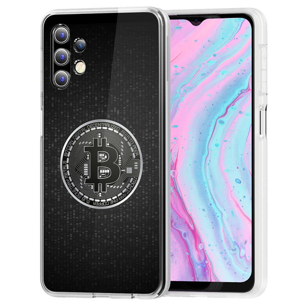 Bitcoin Crypto1 Print Slim Cover For Samsung Galaxy A (A42, A35, A25, A15, A11, A03S), Print in USA