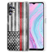 Thin Red Line Print Slim Cover For Samsung Galaxy A (A42, A35, A25, A15, A11, A03S), Print in USA