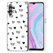 Flying Hearts Print Slim Cover For Samsung Galaxy A (A42, A35, A25, A15, A11, A03S), Print in USA