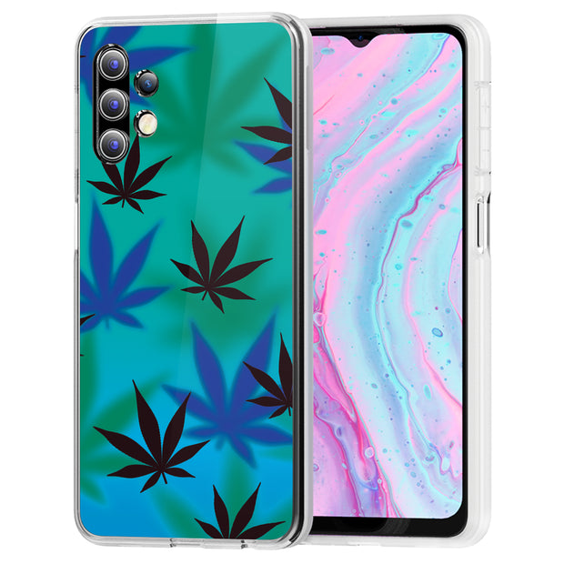 Marijuana Blue Print Slim Cover For Samsung Galaxy A (A42, A35, A25, A15, A11, A03S), Print in USA