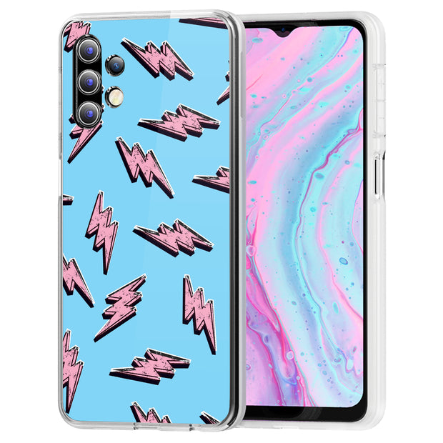 Lightning Shape Print Slim Cover For Samsung Galaxy A (A42, A35, A25, A15, A11, A03S), Print in USA