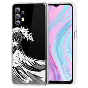 Japanese Waves Print Slim Cover For Samsung Galaxy A (A42, A35, A25, A15, A11, A03S), Print in USA