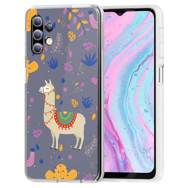 Cacti Llama Print Slim Cover For Samsung Galaxy A (A42, A35, A25, A15, A11, A03S), Print in USA