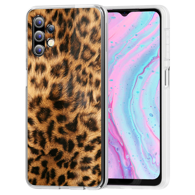 Leopard Skin Print Slim Cover For Samsung Galaxy A (A42, A35, A25, A15, A11, A03S), Print in USA