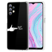 Pew Pew Hand Print Slim Cover For Samsung Galaxy A (A42, A35, A25, A15, A11, A03S), Print in USA