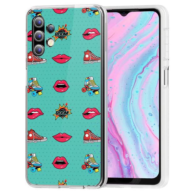 Skate Lips Print Slim Cover For Samsung Galaxy A (A42, A35, A25, A15, A11, A03S), Print in USA