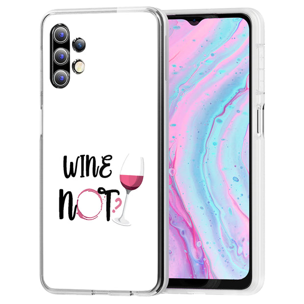 Wine Not Print Slim Cover For Samsung Galaxy A (A42, A35, A25, A15, A11, A03S), Print in USA