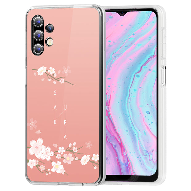 Cherry Blossom Print Slim Cover For Samsung Galaxy A (A42, A35, A25, A15, A11, A03S), Print in USA