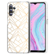 Golden Pattern Print Slim Cover For Samsung Galaxy A (A42, A35, A25, A15, A11, A03S), Print in USA