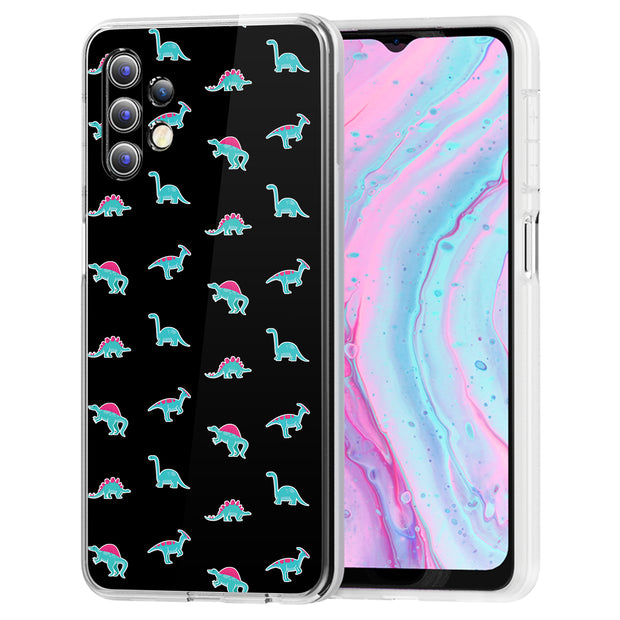 Dinosaurs Shape Print Slim Cover For Samsung Galaxy A (A42, A35, A25, A15, A11, A03S), Print in USA