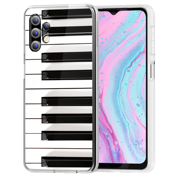 Piano Keys Print Slim Cover For Samsung Galaxy A (A42, A35, A25, A15, A11, A03S), Print in USA