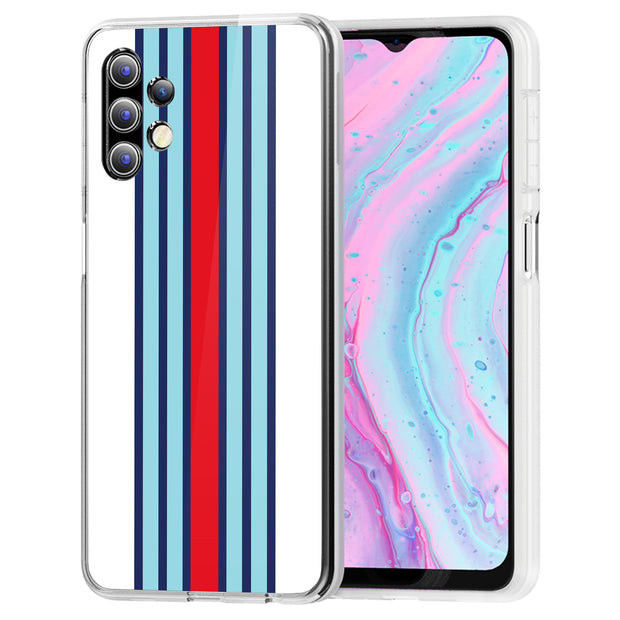 Race Stripe 10 Print Slim Cover For Samsung Galaxy A (A42, A35, A25, A15, A11, A03S), Print in USA