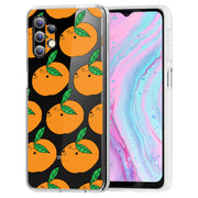 Orange Fruit Print Slim Cover For Samsung Galaxy A (A42, A35, A25, A15, A11, A03S), Print in USA