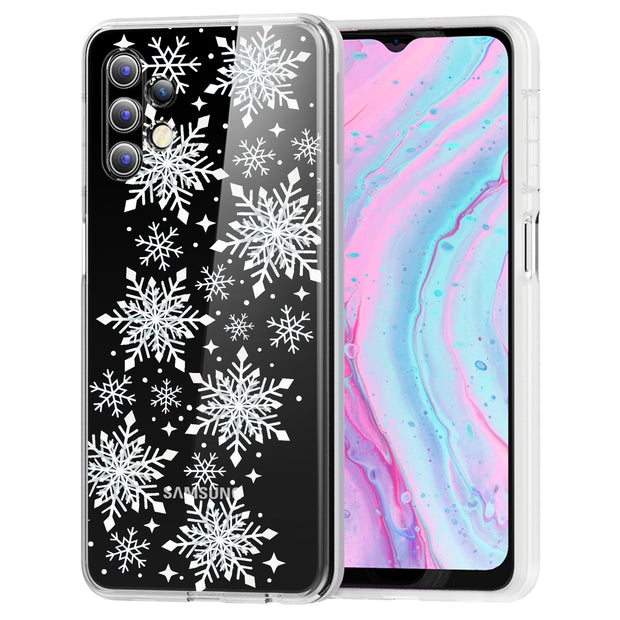 Snowflake 2 Print Slim Cover For Samsung Galaxy A (A42, A35, A25, A15, A11, A03S), Print in USA