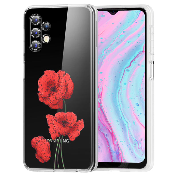 Flower 16 Print Slim Cover For Samsung Galaxy A (A42, A35, A25, A15, A11, A03S), Print in USA