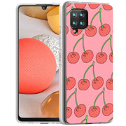 Cherry Print Slim Cover For Samsung Galaxy A (A42, A35, A25, A15, A11, A03S), Print in USA