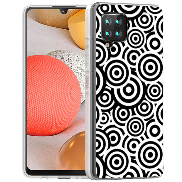 Circles Print Slim Cover For Samsung Galaxy A (A42, A35, A25, A15, A11, A03S), Print in USA