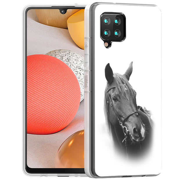 Animal Horse Print Slim Cover For Samsung Galaxy A (A42, A35, A25, A15, A11, A03S), Print in USA