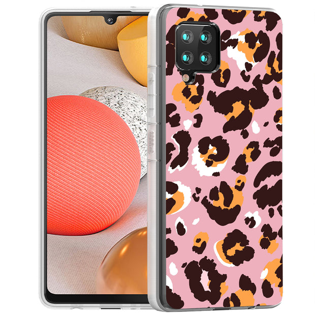 Pink Leopard 2 Print Slim Cover For Samsung Galaxy A (A42, A35, A25, A15, A11, A03S), Print in USA
