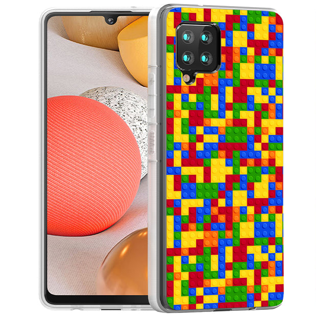 Building Block Print Slim Cover For Samsung Galaxy A (A42, A35, A25, A15, A11, A03S), Print in USA